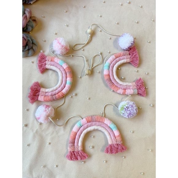 Rainbow Garland, Rainbow Garland Nursery, Rainbow Garland Baby Room Garland - Picture 7 of 8